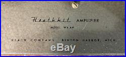 Vintage Heathkit W4-AM Williamson Tube Mono Blocks Serviced Super Sweet