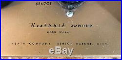 Vintage Heathkit W4-AM Williamson Tube Mono Blocks Serviced Super Sweet