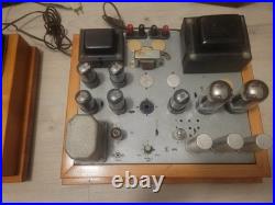 Vintage Magnavox Tube Amplifier Mono Block and Speakers. All working good