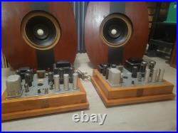 Vintage Magnavox Tube Amplifier Mono Block and Speakers. All working good