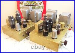 Vintage Mono Block 6V6 Valve Tube Amplifiers pair Leak Quad Dynatron Tannoy