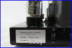 Vintage Pair of Quicksilver 8417 Mono Block Tube Amp 60W Stereo Amplifier Rare