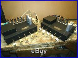 Vintage Phillips Otl Tube Amplifier Mono Blocks Ag-9008 Made In Holland