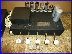 Vintage Phillips Otl Tube Amplifier Mono Blocks Ag-9008 Made In Holland