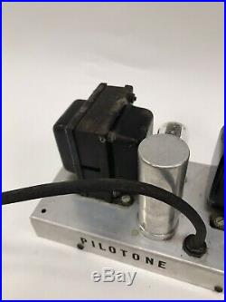 Vintage Pilotone Pilot Model Aa-902a Tube Mono Block Amplifier 902 A Amp 6l6gb