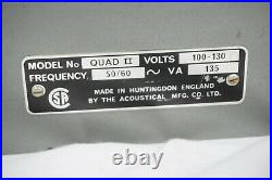 Vintage Quad II Monoblock Tube Amplifier AS IS