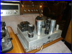 Vintage Tube Amplifiers Mono Blocks 6l6 P. P + Pre-amps Electrohome Clarion