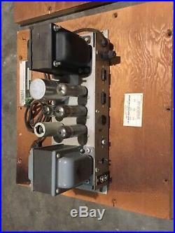 Vintage pair Ampex 6973 Mono Block Tube Amplifiers Console Pull 15w