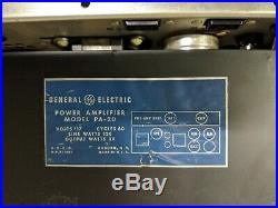 Vtg General Electric Pa-20 Integrated 6l6 Tube Amplifier Monoblock Power
